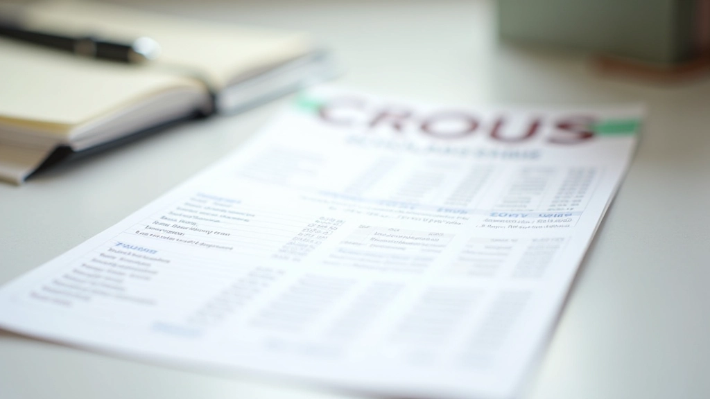 Tableau affichant les échelons de bourses et les montants correspondants par niveau de ressources