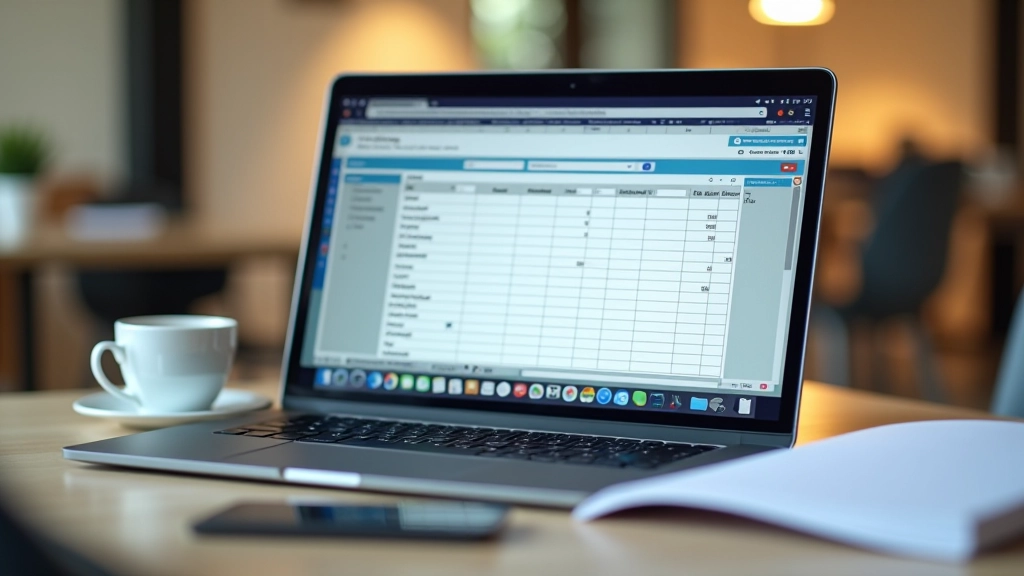 Feuille de calcul Excel ou Google Sheets montrant un template de budget mensuel bien organisé avec colonnes de date catégorie et montant